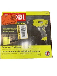 Ryobi D43K Trapano a Filo 5,5 Amp 3/8 Pollici 1.600 Giri/min Velocità Variabile Trigger A-3bhh - Foto 1 di 2