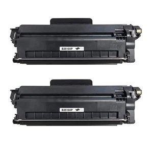 2 Compatible TN2510XL Black Toner Cartridges replacement for Brother Printers - Picture 1 of 1
