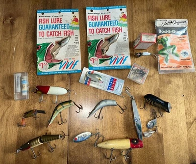 Señuelos de pesca de colección Heddon, ChubCreek, Lazy Ike, Super Duper, Bridgeport, madera+++ Foto 1 de 4