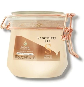 Sanctuary Spa Dead Sea Salt Scrub with Coconut Oil,No Mineral Oil,Vegan,650g.NEW - Picture 1 of 6