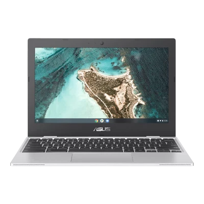 NEW Asus 11.6-in Chromebook Intel/4GB/32GB/Silver/12h CX1100CN Military Grade - Image 1 of 3