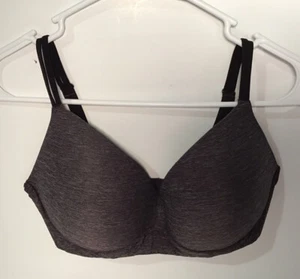 Aerie Real Sunni Wireless Bra heathered maroon color size 34DD - Picture 1 of 7