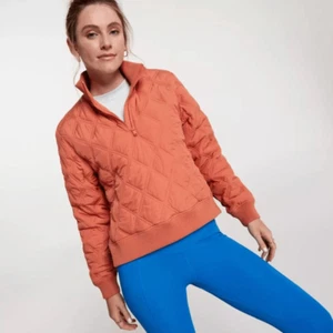 CALIA Quilted 1/2 Zip Pullover Jacket Apricot Aura Medium NWT - Picture 1 of 5