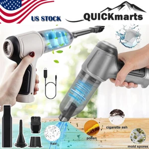 3in1 Wireless Car Vacuum Cleaner Rechargeable Auto Home Household Wet Dry Duster - Picture 1 of 11