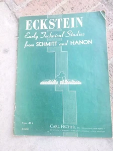 Eckstein Early Technical Studies By Schmitt and Hanon For Piano - Picture 1 of 2