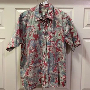 Cooke Street Hawaiian Muted Red Floral Button Up Shirt Size XL - Picture 1 of 4