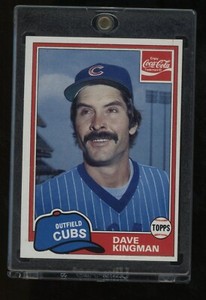 1981 Coca-Cola #3 Dave Kingman Chicago Cubs