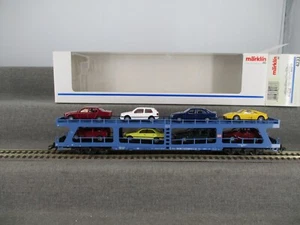 Märklin escala H0 4233 vagón de transporte de coches DDM 915 de la DB en embalaje original - Imagen 1 de 8