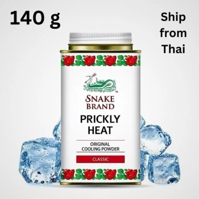 Cuerpo en Polvo Marca Serpiente Enfriamiento Espinoso Calor Clásico Original 140g De Tailandia Foto 1 de 4