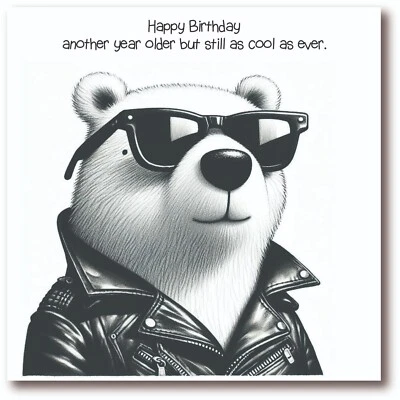 BLUSH & WHISTLE Birthday Card for Him - Funny Adult Humour - Cool as Ever - BW0037