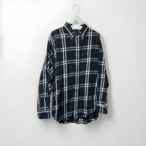 Brooks Brothers The Original Polo Dress Shirt L/S Oxford Black Plaid | Men’s XL - Picture 1 of 8