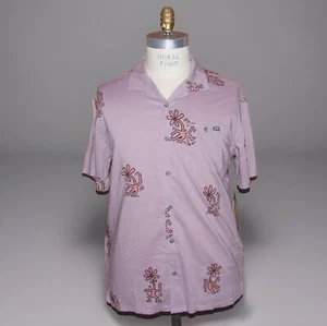 NWT Billabong Men's Large Keith Haring Flower Dance Vacay Hawaiian Shirt - Picture 1 of 8