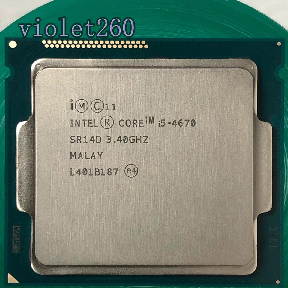 4Th Gen Intel Core i5-4670 LGA 1150 CPU Processor Haswell Quad-Core 3.4 GHz 6MB - Image 1 of 1
