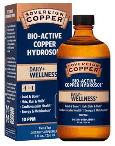 Sovereign Copper Bio-Active Copper Hydrosol Daily Wellness 8 oz Twist Top - Picture 1 of 9