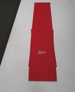 RANGER LOGO VINYL UPHOLSTERY 42 7/16" X 10" FABRIC 363190 RED MARINE BOAT - Picture 1 of 9