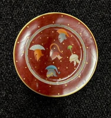 BVLGARI 2 Piece Porcelain Dinner Plate Dish Tableware Ornament Auth Rare 12" - Image 1 of 4