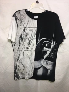 Star Wars Mens Darth Vader Tshirt Black White Size L B9*N - Picture 1 of 3