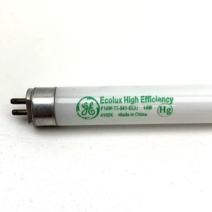 (4-Pack) GE F14W-T5-841-ECO Fluorescent Lamp Bulb 14W Cool White F14T5 22.5" - Picture 1 of 6