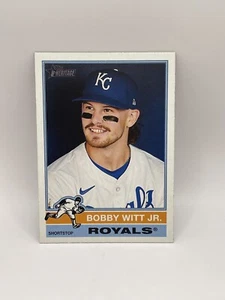 2025 Topps Heritage - Alternate Cartoon Variation - Bobby Witt Jr. #92 - Royals - Picture 1 of 2