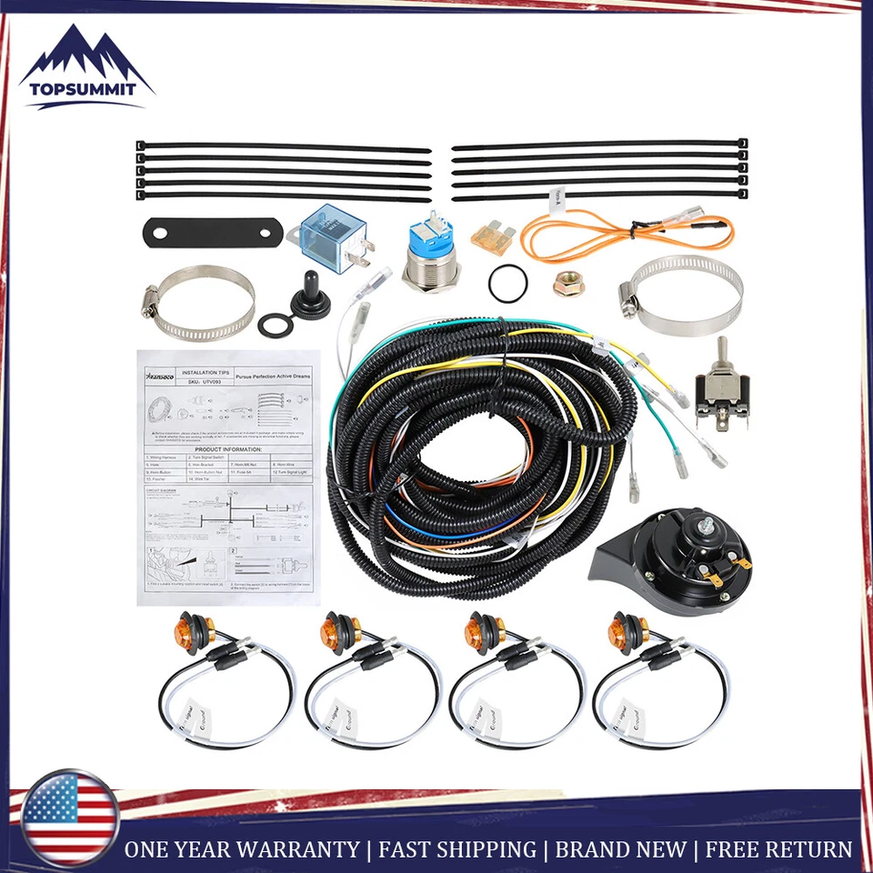 For 2015 John Deere Gator TE Pug & Play LED  Turn Signal Light Kit w/Horn - Image 1 of 4