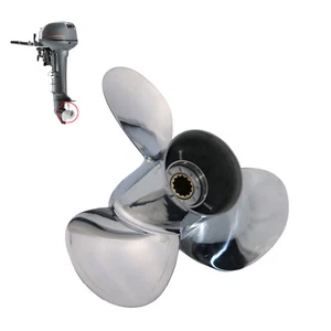 Stainless Steel Outboard Propeller 11x15 Fit Yamaha 25HP 30HP 40HP 48HP 50HP - Picture 1 of 13