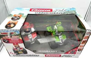 Mario Kart Race Cars Carrera Nintendo RC Mario And Yoshi Quad Combo 2-Pack - Picture 1 of 6