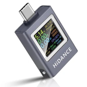 USB Type-C Power Tester Voltage Current Capacity Meter USB-C Multimeter - Bild 1 von 9