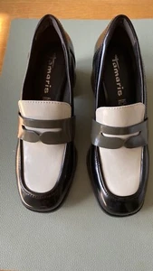 Tamaris 39 Pumps -neu- schwarz/weiß/olive Nie getragen! Sehr selten! - Bild 1 von 7