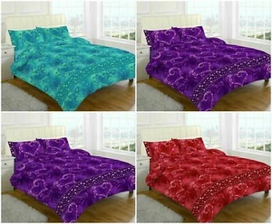 REVERSABEL PRINTED DUVET COVER QUILT COVER SET WITH PILLOW CASES ( Jasmine NZ) - Picture 1 of 7