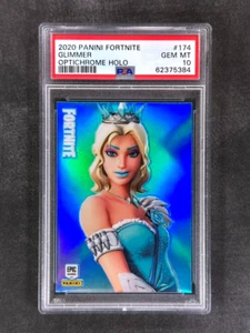 2020 Panini Fortnite #174 Glimmer Optichrome Holo PSA 10 Gem Mint - Picture 1 of 2