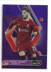 2023 Topps Finest Champions League Purple Prizm /299 Harvey Elliott #113 - Picture 1 of 1