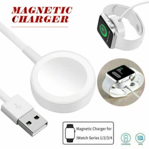 Chargeur magnetique USB cable Dock Pour Apple Watch 6/5/4/3/2/1 38/40/42/44mm - Picture 1 of 10