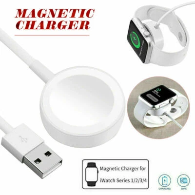 Chargeur magnetique USB cable Dock Pour Apple Watch 6/5/4/3/2/1 38/40/42/44mm - Image 1 of 4