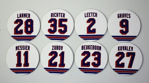 New York Rangers Magnet Set 1994 Champions Kovalev Messier Richter Zubov Leetch Cover