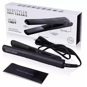 Herstyler Forever Ceramic Travel Friendly Dual Voltage Flat Iron 1.25 inch ⭐⭐⭐⭐⭐ - Picture 1 of 7