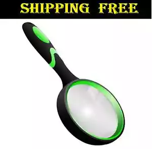 10X Shatterproof Magnifying Glass 10X Large Handheld Magnifying Glass for Senior - Picture 1 of 8