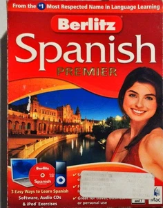 PC/Mac Learn Spanish Berlitz Spanish Premier Software Audio CDs New open box - Picture 1 of 7