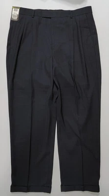 Мужские штаны из микрофибры Claiborne темно-синие размер 38Wx30L - Изображение 1 из 4