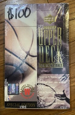 Caja de pasatiempos de baloncesto de la región occidental edición especial Upper Deck 1993-94 paquetes de 36 Foto 1 de 2