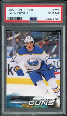 2022-23 UPPER DECK OWEN POWER YOUNG GUNS #228 PSA 10 Buffalo Sabres - Image 1 of 2