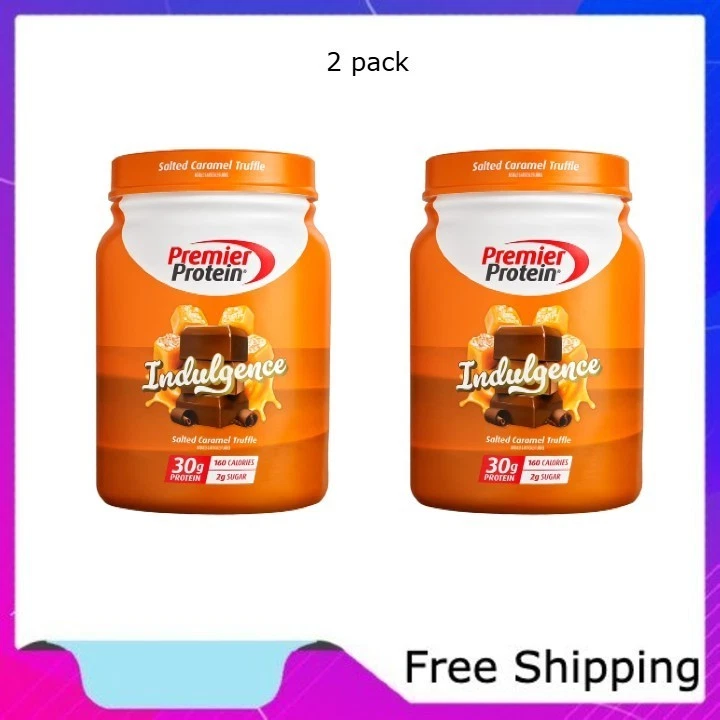 Premier Protein Indulgence порошок, соленый карамельный трюфель, 2 упаковки - Изображение 1 из 4