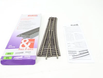 Piko H0 55420 A-Gleis Weiche mit Bettung WL links OVP - Bild 1 von 3
