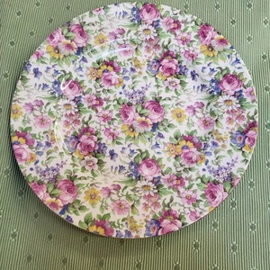 Grimwades Royal Winton SUMMERTIME (PRE 1960 CREAM/GOLD) Salad Plate 8" - Picture 1 of 4
