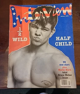 Interview Magazine 1992 with young Marky Mark Wahlberg, Brad Pitt by Bruce Weber - Picture 1 of 4