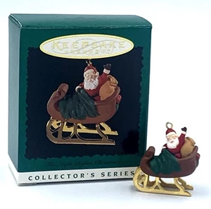 VTG Hallmark Miniature The Night Before Christmas Series #5 1996 Ornament NOS - Picture 1 of 10