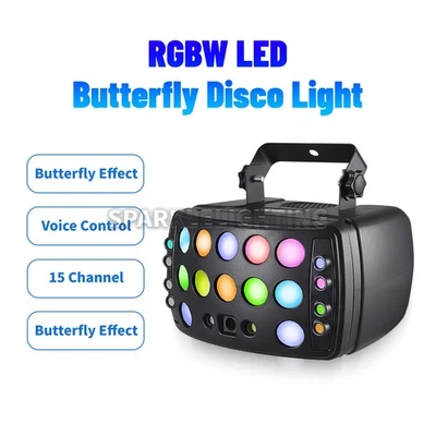 PAIDUN LED Patrón Láser Efecto Mariposa Cabeza Móvil Disco Fiesta Luz Foto 1 de 4