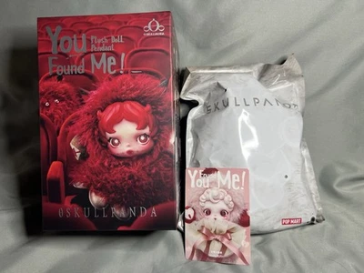 Pingente de boneca de pelúcia POP MART x Skullpanda You Found Me Series - Muffin mofado - Imagem 1 de 4