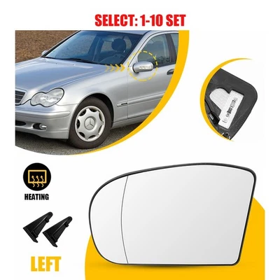 2038100121, Espejo retrovisor térmico cristal para Mercedes Benz Clase C/E W203 W211 LH US 1-10x Foto 1 de 4
