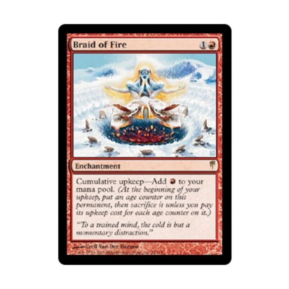 WOTC MtG Coldsnap Braid of Fire (R) NM - Image 1 of 1
