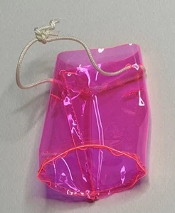Vintage Barbie 90’s Hot Pink Jelly PVC Tote Schultertasche Mattel - Bild 1 von 4